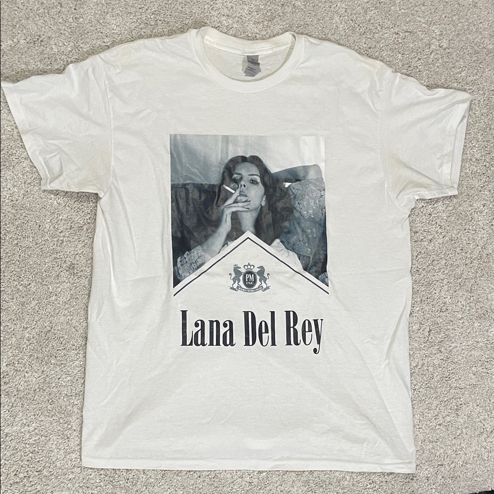 Lana Del Rey White Graphic T-Shirt